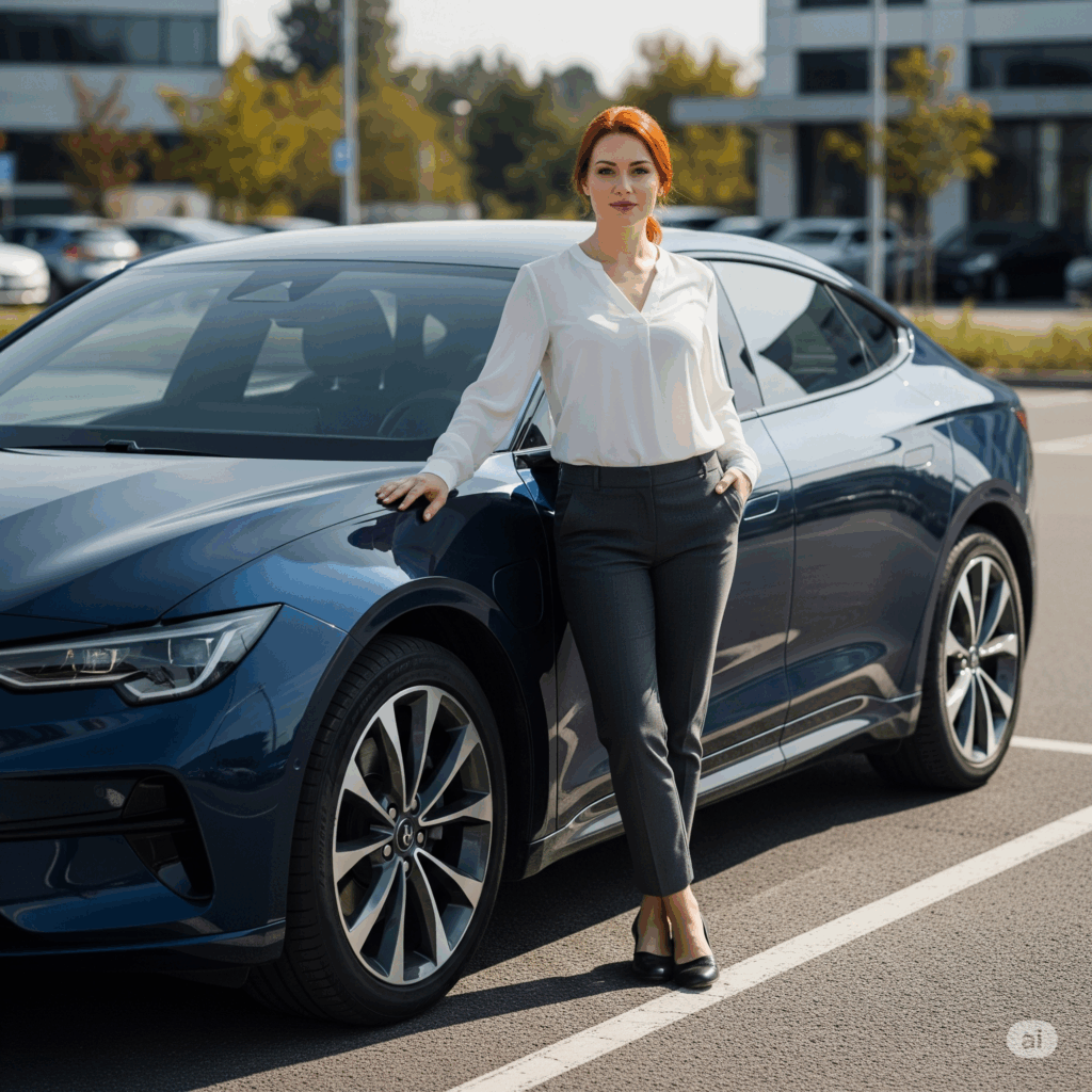 Dipendente che beneficia di un'auto aziendale elettrica, nuove regole fringe benefit