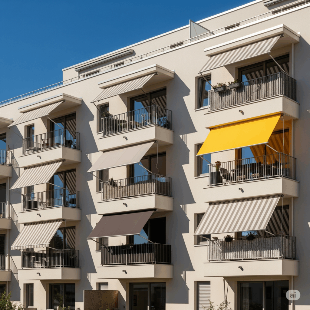 Installazione tende da sole in condominio